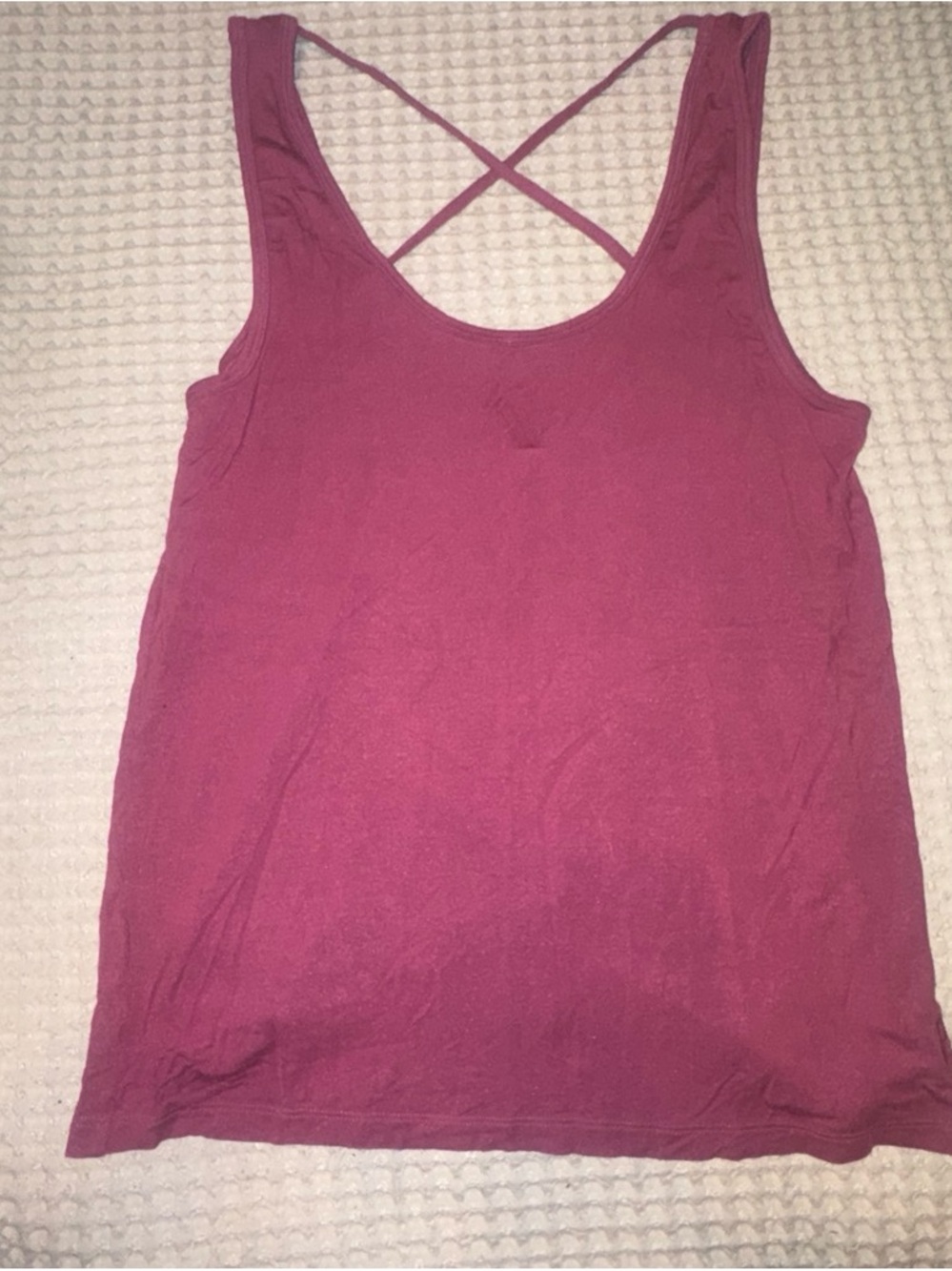 PINK Victoria's Secret Plum Cross-Back Tank